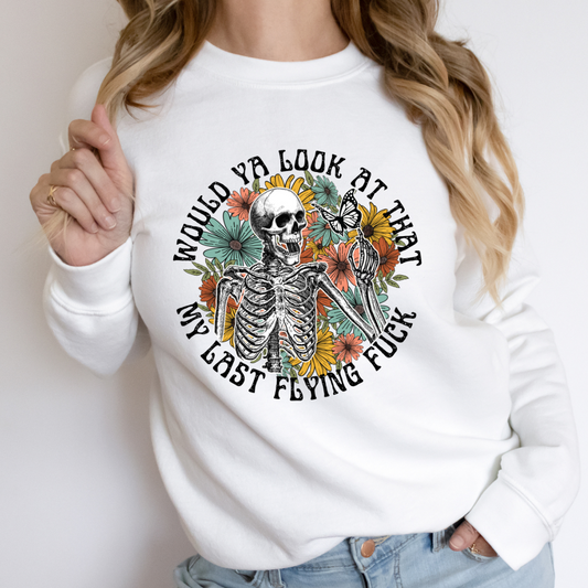 Would You Look At That My Last Flying F*ck Cozy Unisex Crewneck