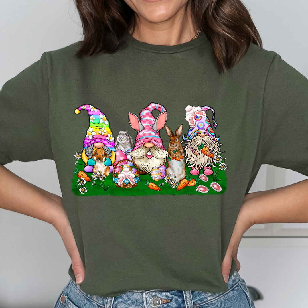 Easter Spring Gnomes Relaxed Unisex Tee