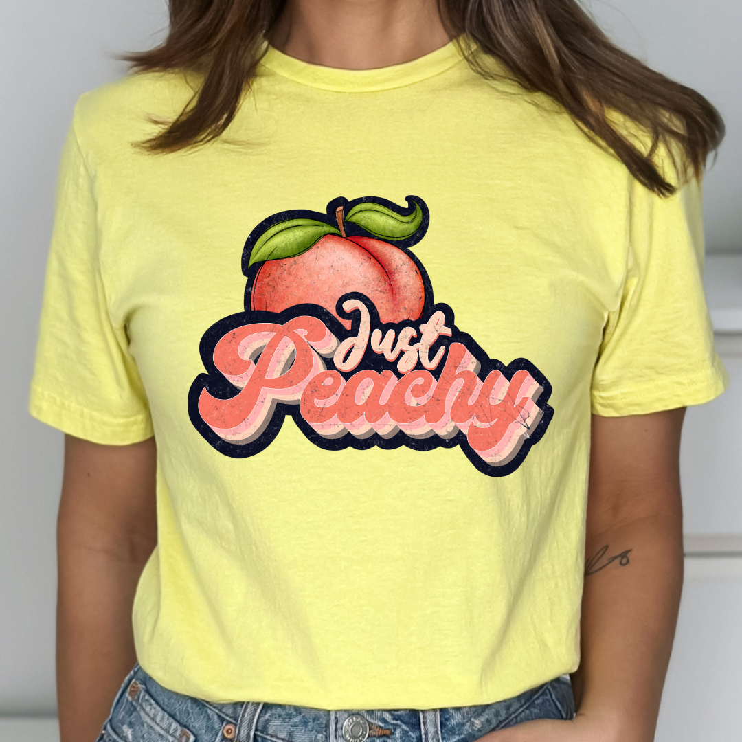 Just Peachy Relaxed Unisex Tee