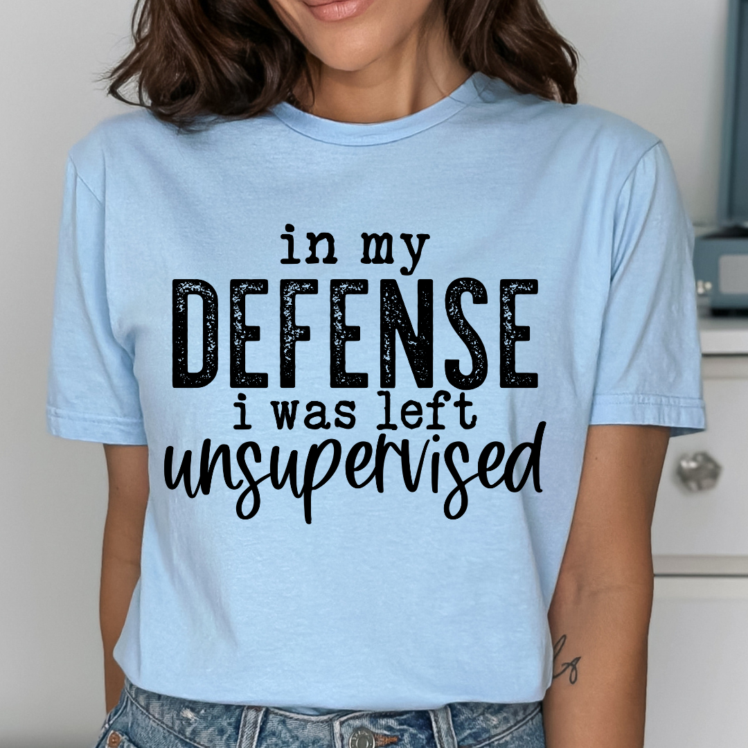 In My Defense Relaxed Unisex Tee