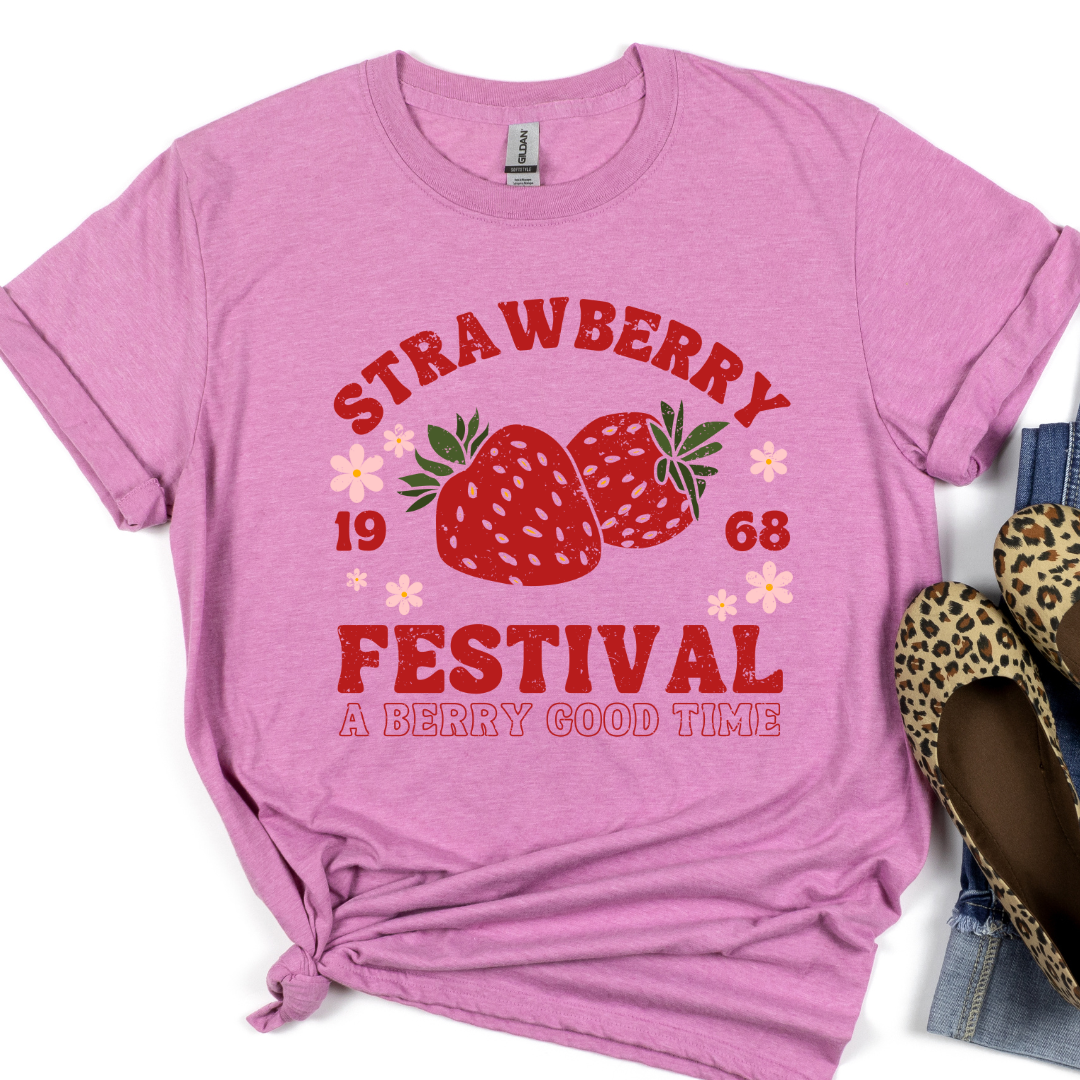 Strawberry Festival Relaxed Unisex Tee