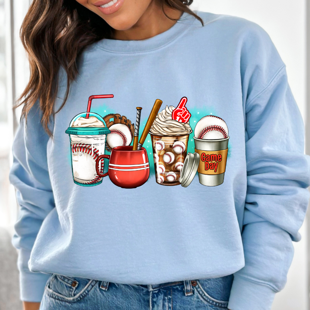 Baseball Cups Cozy Unisex Crewneck