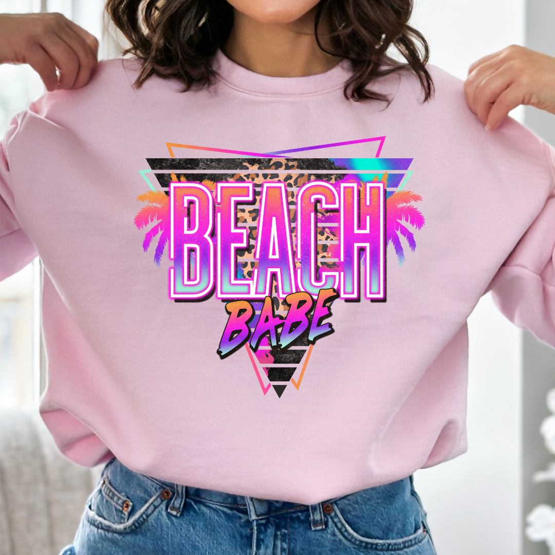 Beach Babe Cozy Unisex Crewneck