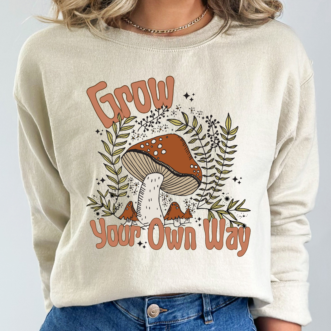 Grow Your Own Way Cozy Unisex Crewneck