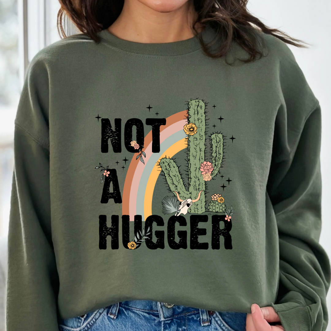 Not A Hugger Cozy Unisex Crewneck