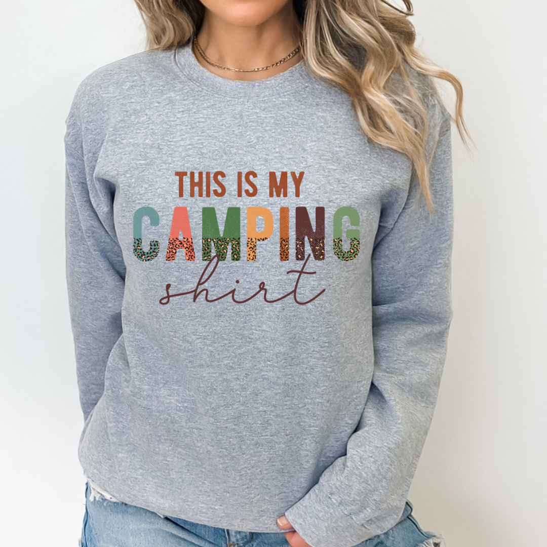 This Is My Camping Shirt Cozy Unisex Crewneck