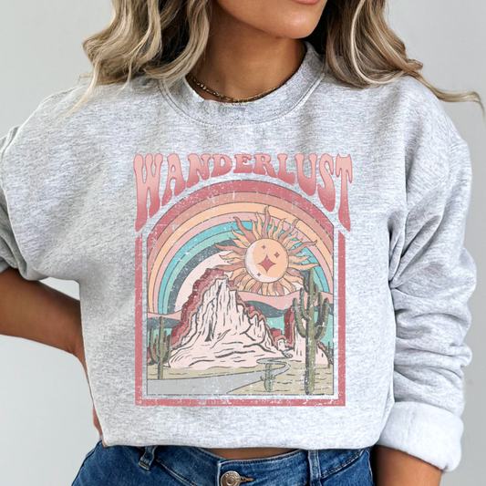 Wanderlust Cozy Unisex Crewneck