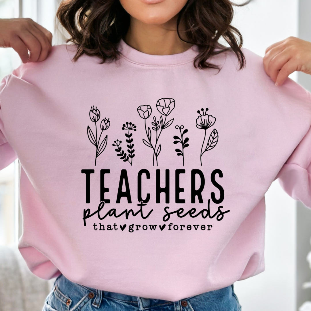 Teachers Plant Seeds Cozy Unisex Crewneck