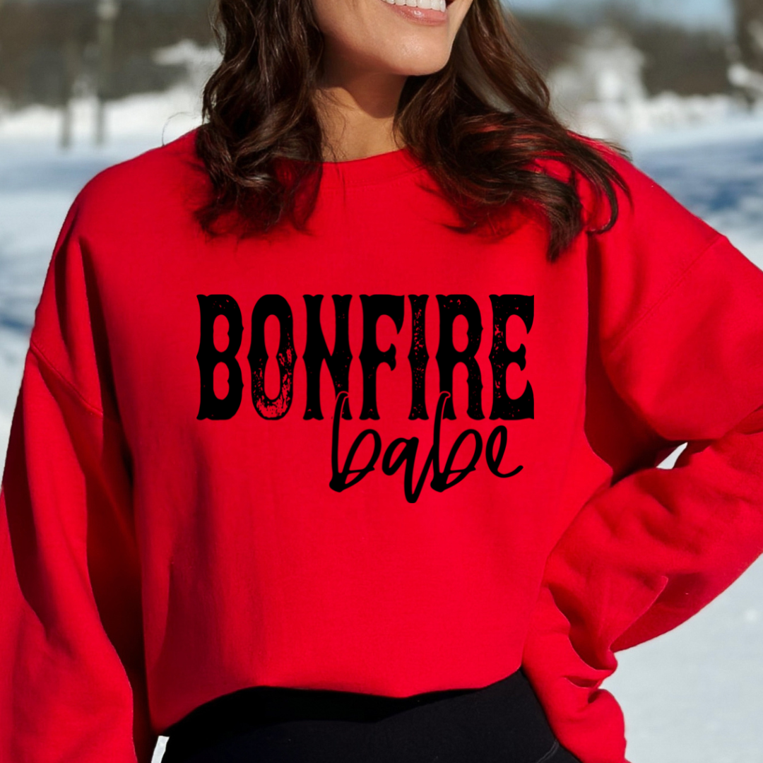 Bonfire Babe Cozy Unisex Crewneck