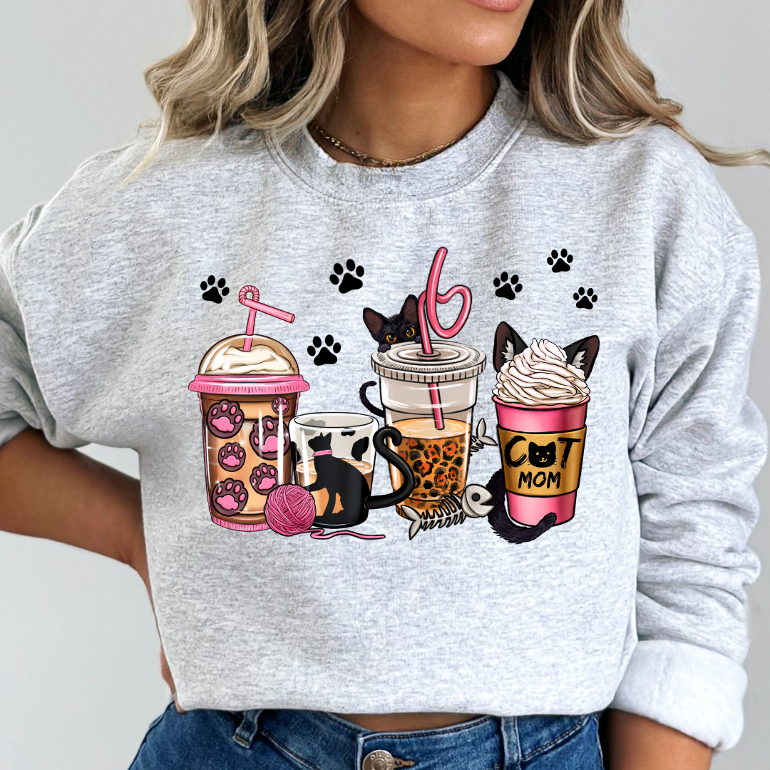 Cat Mom Cozy Unisex Crewneck