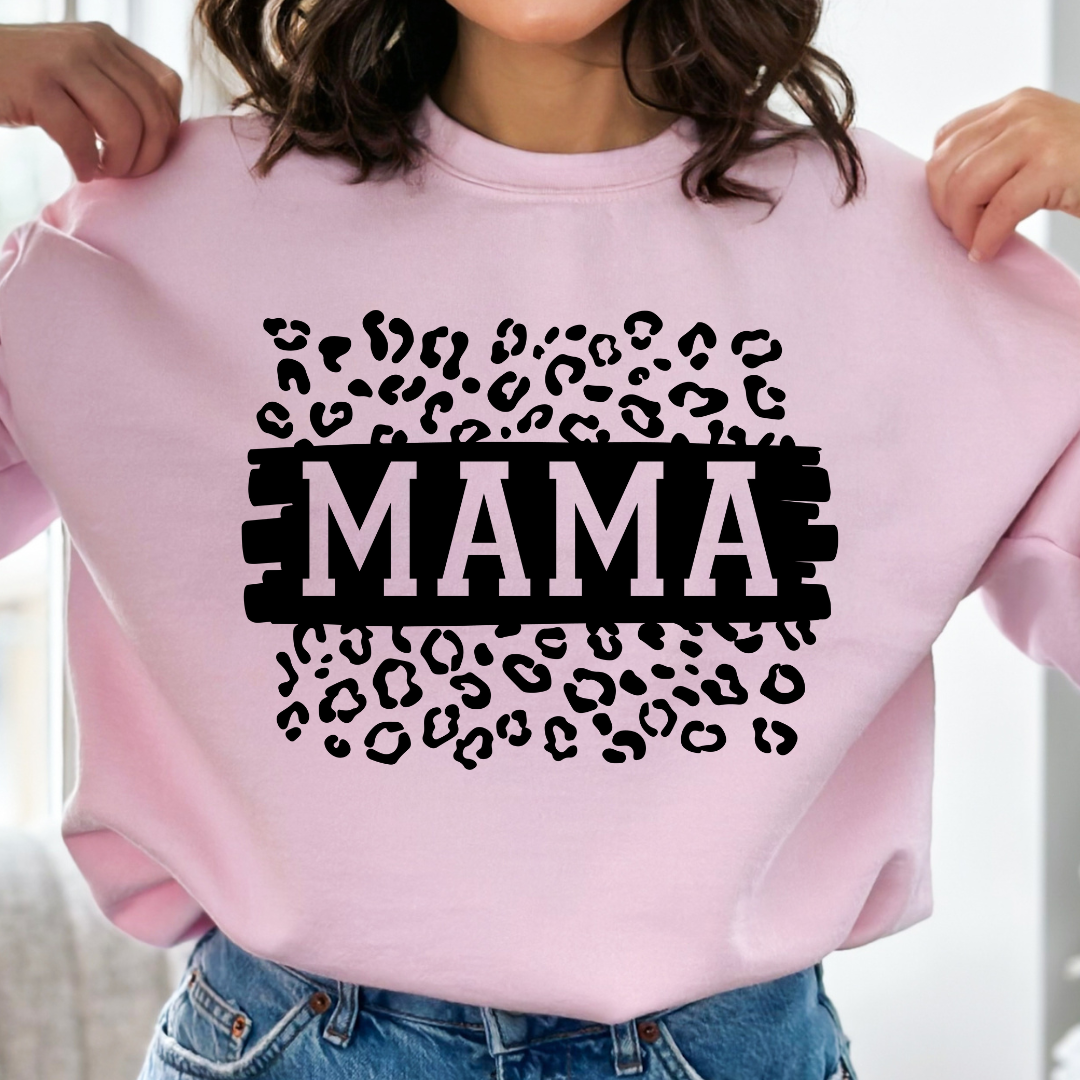 Mama Leopard Cozy Unisex Crewneck