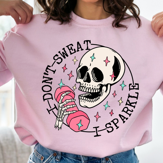 I Don't Sweat I Sparkle Cozy Unisex Crewneck