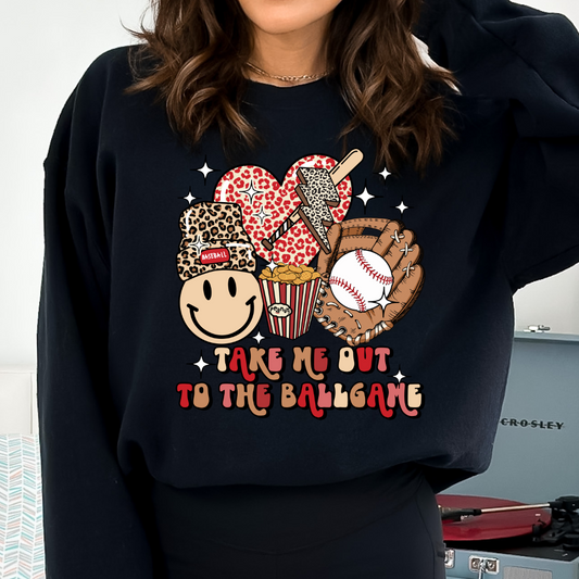 Take Me Out To The Ball Game Cozy Unisex Crewneck