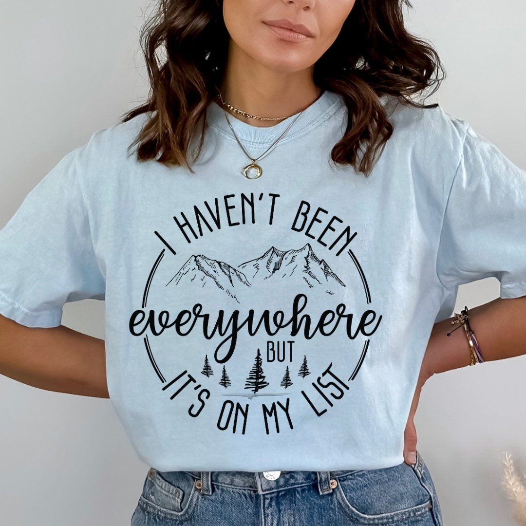 I HAVEN'T BEEN EVERYWHERE - READY TO PRESS DTF TRANSFER New Design